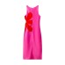 Printed Strapless Dress with Elegant Design, A-Line Silhouette, Women's Dress