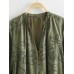 Long Sleeve Loose Hollow Lace Dress for Women Casual Fashion Elegant Design