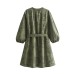 Long Sleeve Loose Hollow Lace Dress for Women Casual Fashion Elegant Design