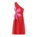 Fashionable Floral Print Off-Shoulder Dress for Women