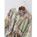 Long Color-Blocked Belted Maxi Dress for Women