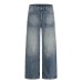 Color blocking wash gradient denim pants