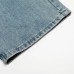 Graffiti letter print washed denim wide leg