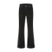 Inverted reverse wearing washed denim bell bottoms