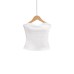Tailored crop top with exposed navel