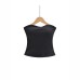 Tailored crop top with exposed navel