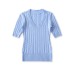 V-neck short sleeved top for women