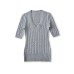 V-neck short sleeved top for women