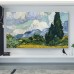 K1V oil painting light luxury TV cover dust cover cloth dust cover cover 55 inch 65 inch LCD TV cover new cover