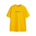 Japanese Style Letter Print Design Short Sleeve Round Neck Casual Loose Unisex T-Shirt