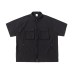 Streetwear Japanese Style Outdoor 3D Large Pocket Loose Fit Short Sleeve Utility Shirt Men