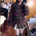 Rabbit Jacquard Lapel Zip-Up Knit Cardigan for Women