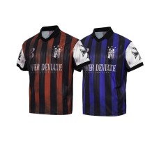 Retro contrasting striped short sleeved T-shirt Retro contrasting striped short sleeved T-shirt