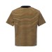 Casual contrasting striped short sleeved T-shirt