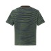 Casual contrasting striped short sleeved T-shirt