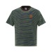 Casual contrasting striped short sleeved T-shirt