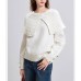 Style Oversized Loose Slimming Turn-down Collar Women's Knitwear Top