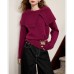 Style Oversized Loose Slimming Turn-down Collar Women's Knitwear Top
