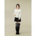 Chic Lady Style Polo Collar U-Shaped Hem Knit Top Chic Lady Style Polo Collar U-Shaped Hem Knit Top