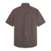 Full plaid printed short sleeved shirt