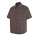 Full plaid printed short sleeved shirt