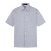 Street urban plaid short sleeved shirt
