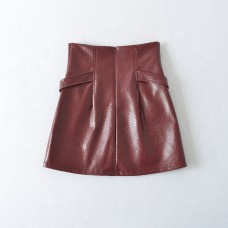 Slim fit high waisted skirt