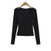 Slim fit long sleeved pullover T-shirt Slim fit long sleeved pullover T-shirt