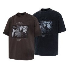 Rock band printed short sleeved T-shirt