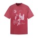 Printed washed and worn short sleeved T-shirt Printed washed and worn short sleeved T-shirt