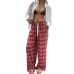Plaid Casual Pants Men Spring Autumn New Loose Fashion Versatile Long Trousers