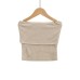 Elastic slim striped top