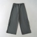 Side pocket splicing plaid straight tube loose fitting work pants