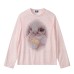 Cute Rabbit Print Long Sleeve T-Shirt for Women Soft and Skin-Friendly Slimming Inner Layer Top