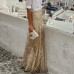Spring and Autumn Sequin Long Skirt Women's Sequined Skirt
