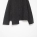 Scarf decoration single breasted woolen coat jacket