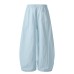 Star embroidery curved knife casual pants for women