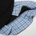 Splicing and contrasting fake two piece top for women Splicing and contrasting fake two piece top for women
