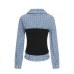 Splicing and contrasting fake two piece top for women Splicing and contrasting fake two piece top for women