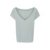 Unique Lace Spliced V-Neck Short Sleeve T-Shirt for Women Unique Lace Spliced V-Neck Short Sleeve T-Shirt for Women