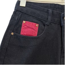 Color Contrast New Narrow Straight Leg Wide Leg Pants Dark High Waist Jeans Women Spring Summer Loose Pants