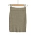 Knitted hip hugging skirt