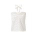 Tailored drawstring hanging neck with exposed navel tank top