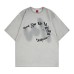 Gothic letter embroidery creative old dirty short sleeves