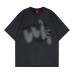 Gothic letter embroidery creative old dirty short sleeves