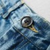 Single button high waisted loose denim skirt