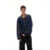 Patchwork Plaid Cargo Jacket Men's Stand Collar Casual Outerwear
