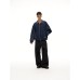 Patchwork Plaid Cargo Jacket Men's Stand Collar Casual Outerwear