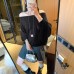 Relaxed Off-Shoulder Batwing Sleeve Knit Top for Women