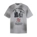 Character print worn out dirty short sleeves